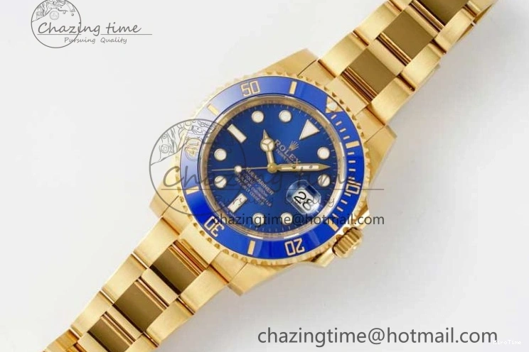 MiroTime 0220 EasyMatch Submariner 116618 LB Blue Ceramic YG Plated 904L Steel Clean 1:1 Best Edition VR 2092